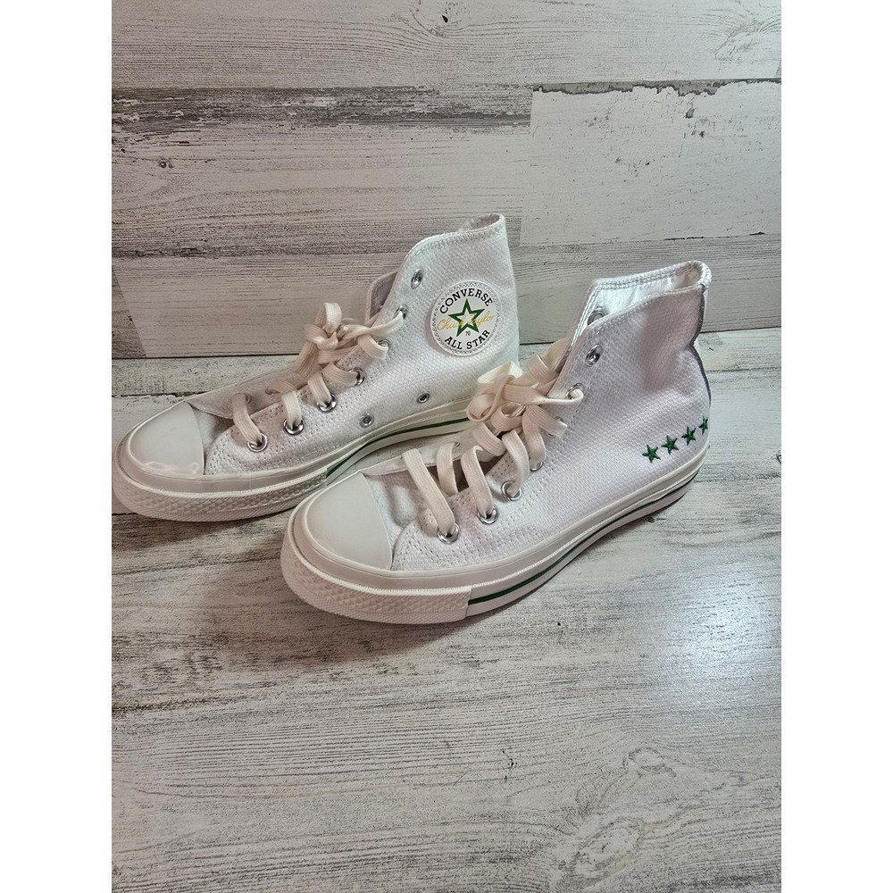 Converse Chuck 70‎ High Top White Green Yellow Mismatched Stars 170999C Mens 4.5